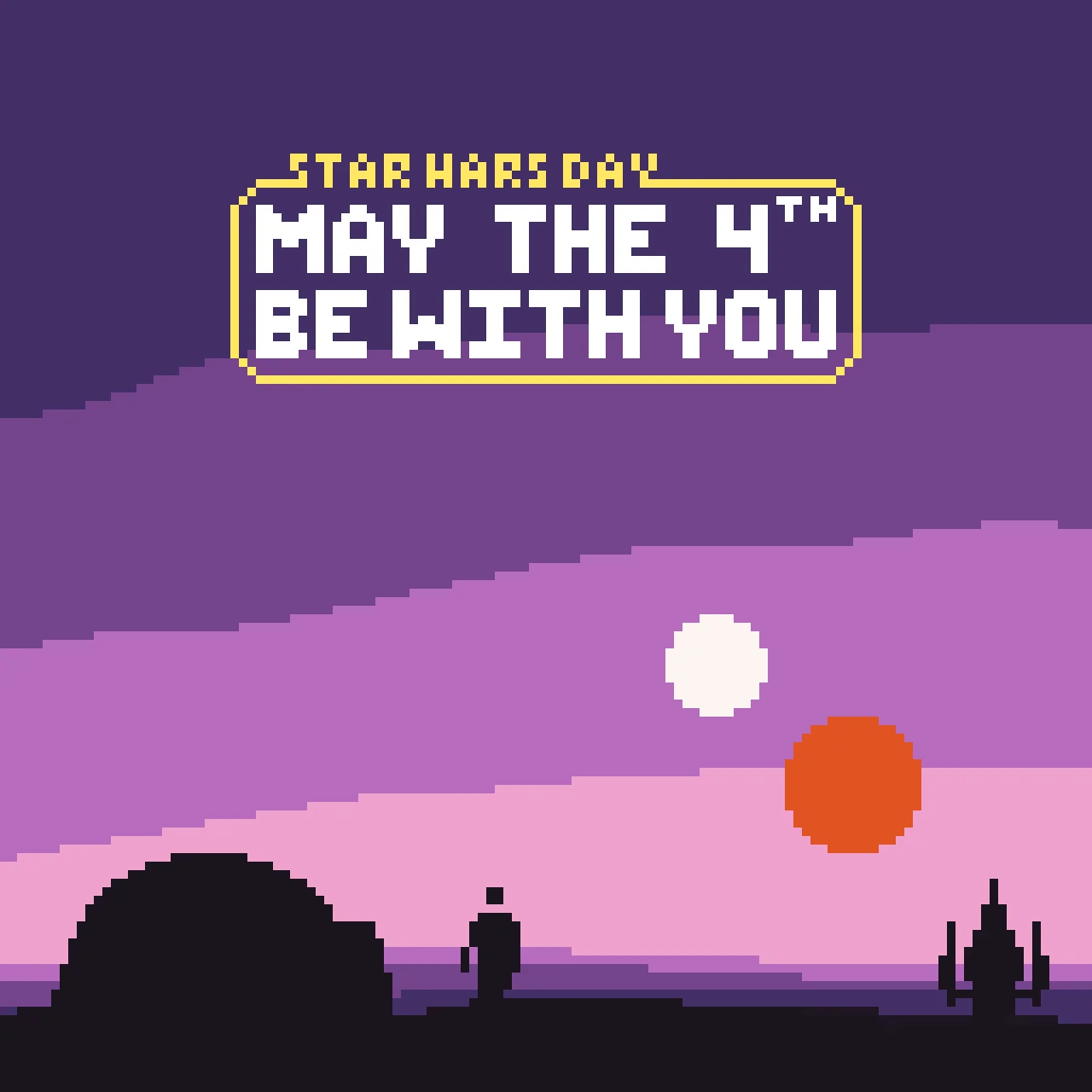 Ketan's May the 8-bit Be With You pixel art